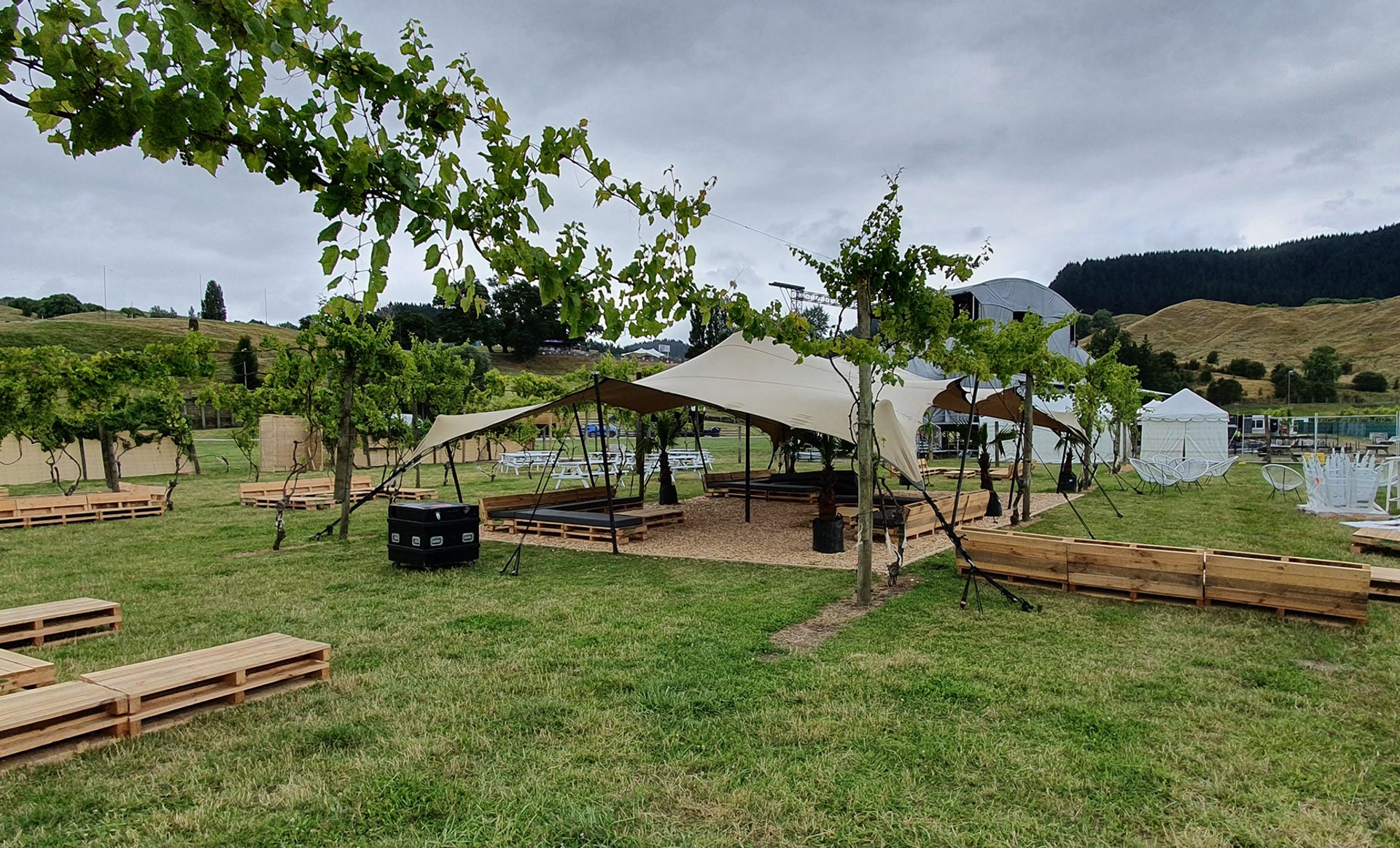 Rhythm & Vines VIP section
